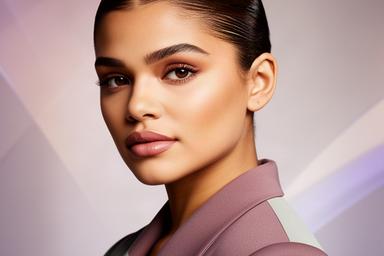Zendaya in a studio portrait reflecting her work across cinema and streaming television
